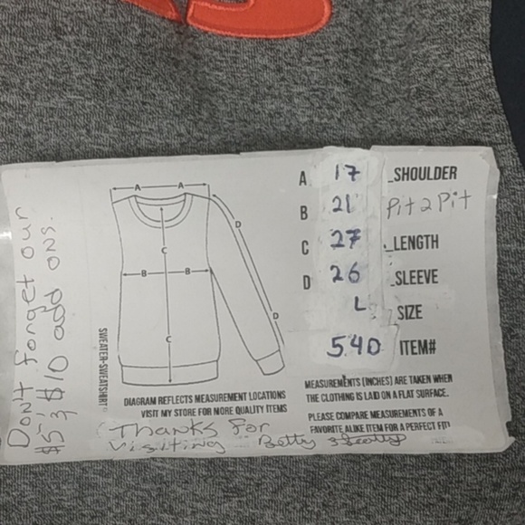 NFL APPAREL CHICAGO BEARS Hoodie Size LG Gray, Blue, and Orange - Picture 8 of 8